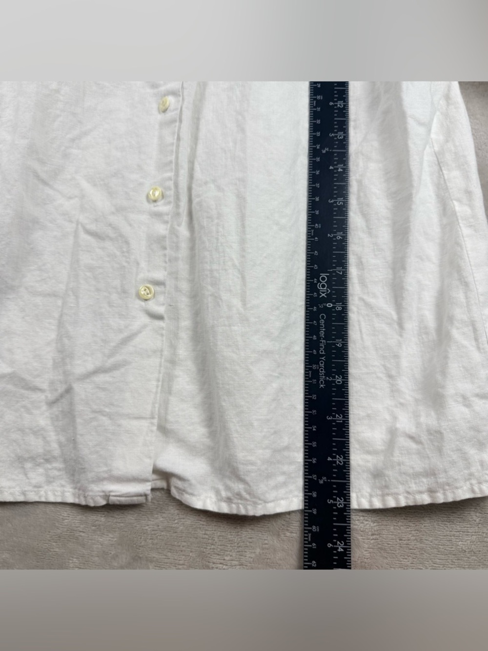 PaperWhite Embroidered Lace Collar White Blouse Button Back Cottagecore Size 10 - Picture 9 of 11
